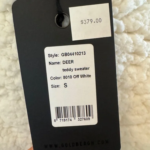 NWT Goldbergh Deer Sherpa Sweater - Picture 4 of 4